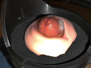 A huge portion of sperm bursts out like a hot fountain!