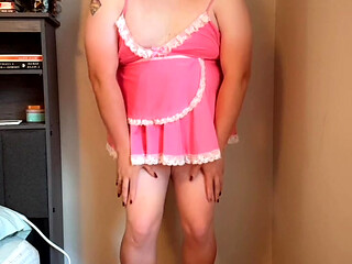 Sissy Olivia bought me heels. I put on a show! SFW