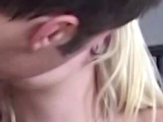 The Imposing Blonde Is Lurking Around to Get a Boner and Cumshot Over Her Titties.