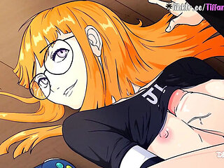 TiffanyWarmer Blowjob Creampie Hardcore - Petite Ukrainian with Perfect Body Fucks Big Cock in Persona 5 Hentai Parody