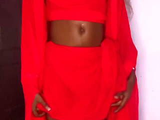 The Lady in Red with Carrot