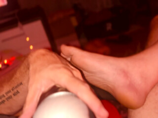 POV masturbation enjoying pussy squirting as my stepdad fucks me - SVAKOM