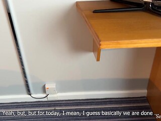 Hotel room MILF watches son masturbate