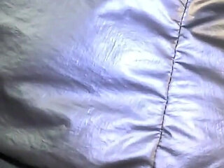 Leather Fetish Overload - 4 Cumshots on My Pants & Puffy Downjacket