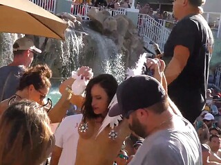 Key west bare fuckslut pool party uncircumcised and raw
