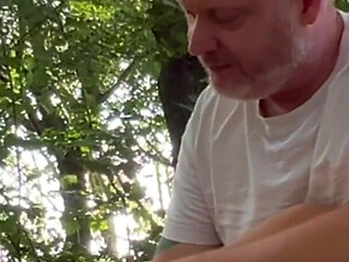 Visit to Vegetable Garden Turns Into Fucking in the Garden and Big Cumshot