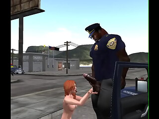she fucks a huge black cop to get out of speeding ticket