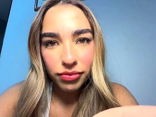 Curly Blonde Teen Records Solo Dildo Masturbation More at
