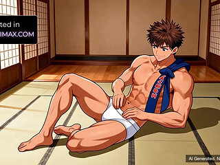 Dojo After Practice with Tetsuo  - Gay Karate Yaoi JOI