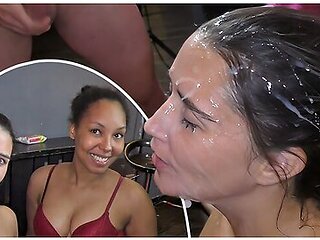 Black And White Cumslut Duo