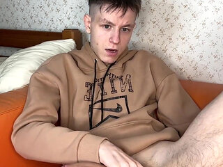 Petite Twink's Intense Jerk off Climax