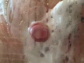 In the shower a lathered and cumshot