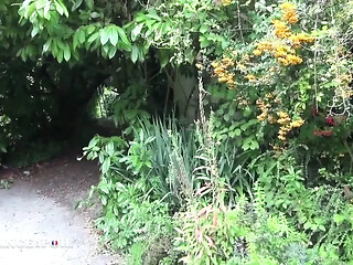 Dark-haired mature slut gets roughed up by the gardener