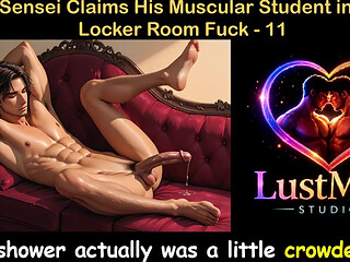Gay Audio Sex Story - Judo Sensei Claims His Muscular Student in Rough Locker Room Fuck - Part 11