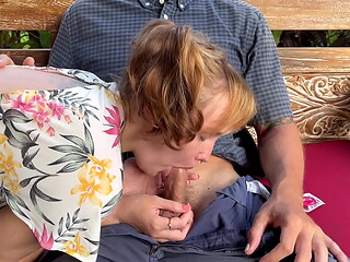 Girl at the park sucks me off
