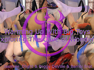Jasmine_dlight & Peggy Deville & Bambi Brat - Warming up with Some Big Toys Extreme Anal Depth Training