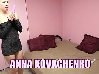 Petite Blonde Anna Kovachenko Cums Hard on Her Vibrator