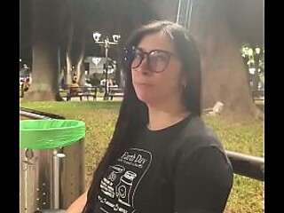 Desperate Latina gives POV blowjob for cash