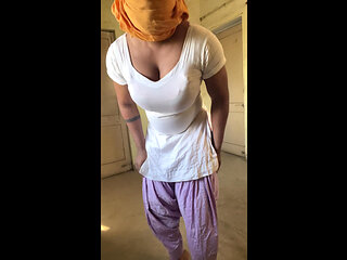 desi cross dresser big tits salwar suit bhabhi