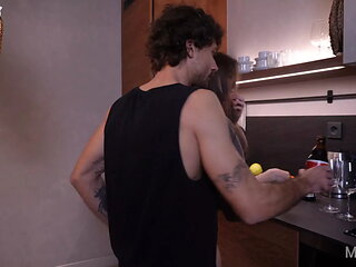 She Wanted to Cook Dinner, but She was Hard Fucked instead