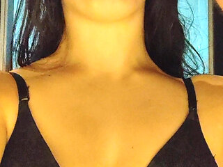 Intense POV: Debora Mendes does oral + inverted riding in black panties with cumshot outside at the motel