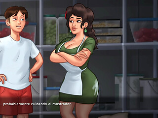 My Perverted Stepmom Wanted To Fuck Inside The Kitchen - Summertime Saga