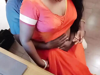 Desi Wife Luxmi Fucked Hard by Manager in Office Cabin - Big Tits, Doggy Style