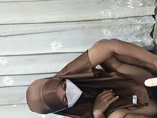 Hijab College Student Addicted to Masturbating Using Sex Toys