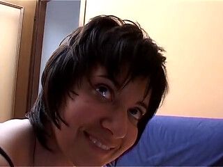 The brunette milf and the big cock
