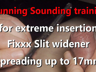 Stunning screwed fetish sounding mushroom Head 17mm FIXXX slit widener for extreme insertion