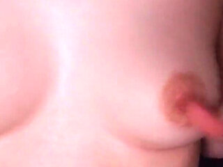 Amateur Masturbation Nipple Play of Modest Teen