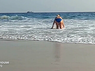 Mature Blonde Wife Enjoys Sex Outdoors