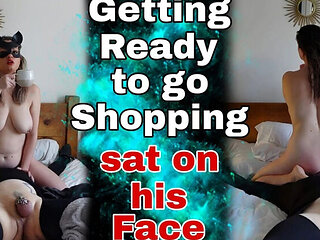 Amateur Femdom Face Sitting - Morning Routine with Masked Mistress