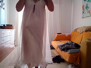 I love mornings in a sexy nightgown.