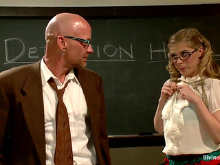 Bratty Princess Penny Cuckolds Her Teacher in Front of the Class