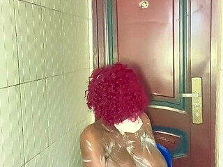 Pregnant Woman Having Her Bath
