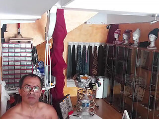 Exhibited and jerked off in shop in full view of everyone in Bourges