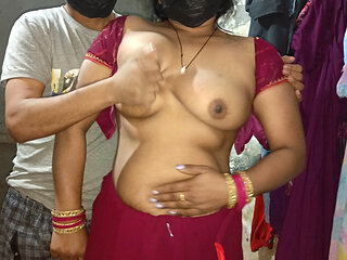 Pinky left sister-in-law in all the blouse and sat on the