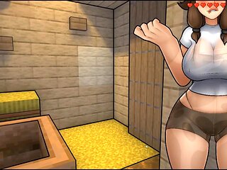 Cosplay fun with big-busted black girls in anime-style action