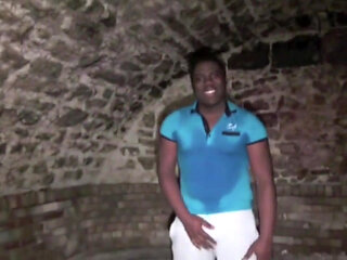 Fucked by the xxl cock of black boy in basement