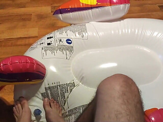 Deflating My Inflatable Unicorn with My Feet