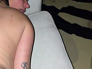 Real MILF Sucks and Fucks Cock at Home and Gets Sprayed with Cum