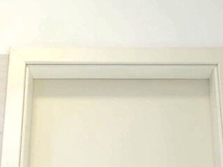 Beautiful Yoga Teacher Hot Blonde in a Half Transparent Mini Dress Goes Full Naked in the Bathroom