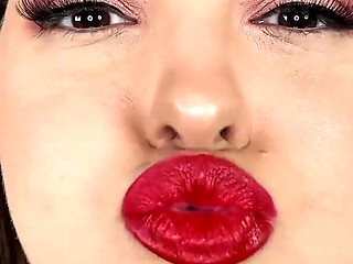 Testing My Lipstick on You - Sydney Screams Tries on 8 Shades of Lipsticks to Kiss You with Lipstick Marks on Tissue
