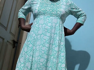Fucking my Girfriends step-sis wearing blue white colored sharara