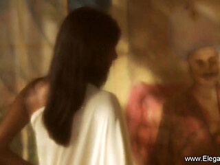 Goddess Indian pierced chick in erotica session