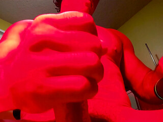 Massaging My Hard on