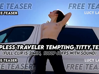 &quot_Topless Traveler Tempting Titty Tease&quot_