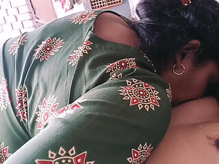 Desi Indian Marathi Pooja Feeds Her Student with Her Big Tits