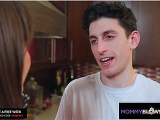 MommyBlowsBest - My New Hot Big Tittied Stepmommy Made Me Feel Better With A Hot Blowjob